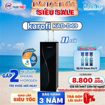 Máy lọc nước nóng lạnh Karofi  KAD-D69