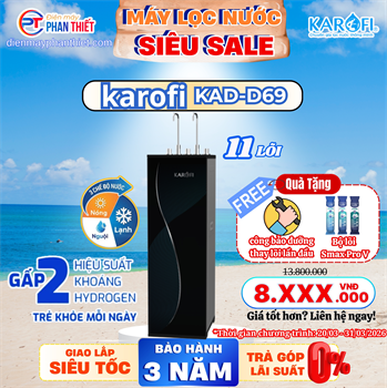 Máy lọc nước nóng lạnh Karofi  KAD-D69