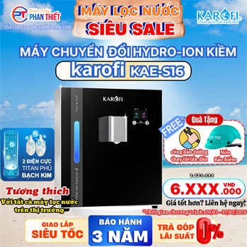 Máy chuyển đổi Hydro-ion kiềm Karofi KAE-S16
