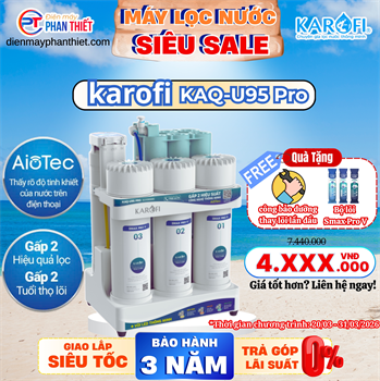Máy lọc nước RO Karofi KAQ-U95 Pro