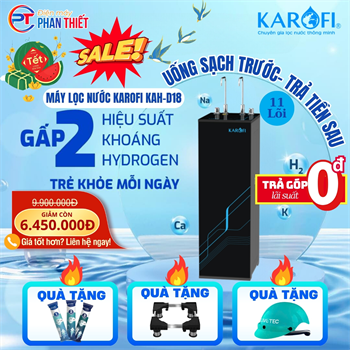 Máy lọc nước nóng nguội Karofi KAH-D18
