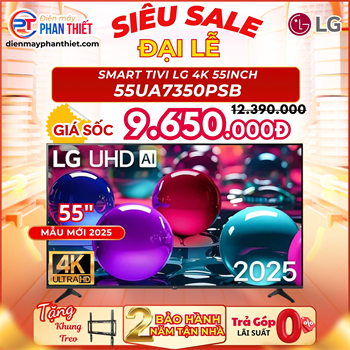 Smart Tivi LG AI 4K 55 Inch 55UA7350PSB Model 2025