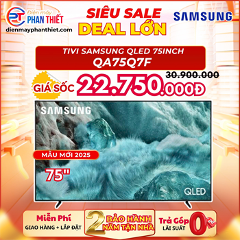 Smart Tivi QLED Samsung AI 4K 75 inch QA75Q7FA Mẫu mới
