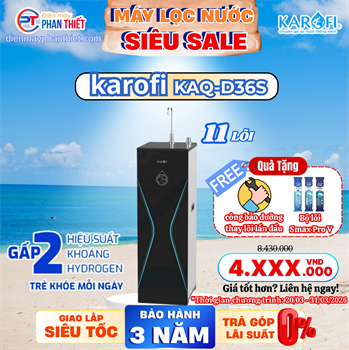 Máy lọc nước Karofi KAQ-D36S (11 lõi)