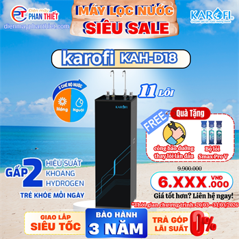 Máy lọc nước nóng nguội Karofi KAH-D18