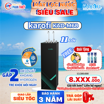 Máy lọc nước nóng lạnh Karofi KAD-M68