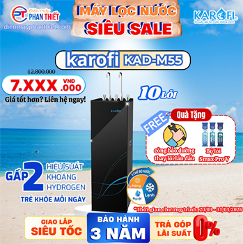 Máy lọc nước nóng lạnh Karofi KAD-M55