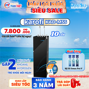 Máy lọc nước nóng lạnh Karofi KAD-M55