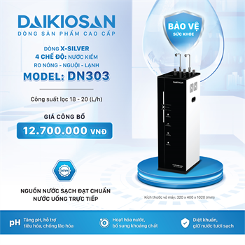 Máy lọc nước RO X-SILVER nóng nguội lạnh Daikiosan DN303