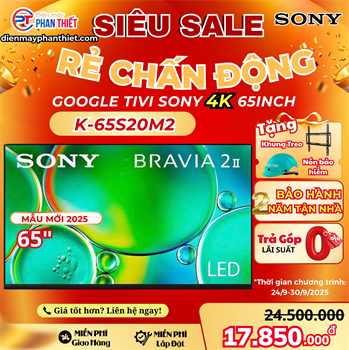 Google Tivi Sony 4K 65 Inch K-65S20M2