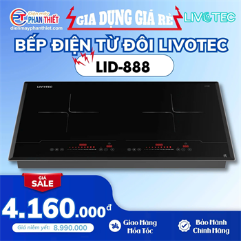 Bếp Điện Từ Đôi Livotec LID-888