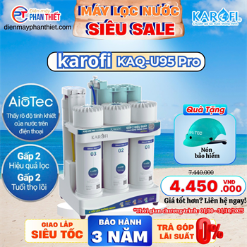 Máy lọc nước RO Karofi KAQ-U95 Pro