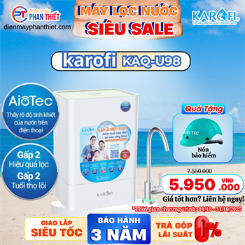 Máy lọc nước RO Karofi KAQ-U98