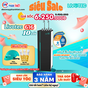 Máy lọc nước nóng lạnh Livotec 616 New