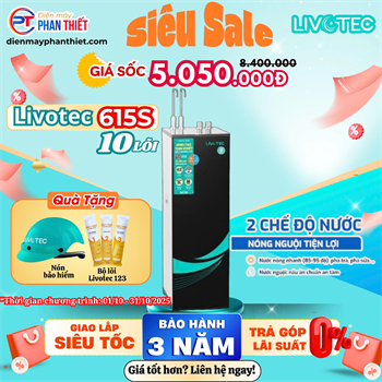 Máy lọc nước nóng nguội Livotec 615S New