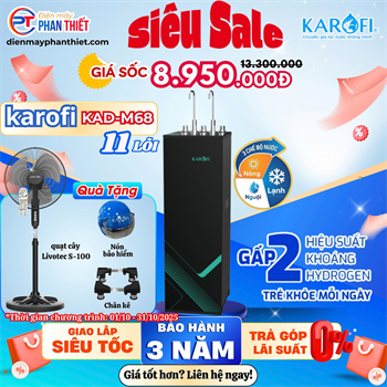 Máy lọc nước nóng lạnh Karofi KAD-M68
