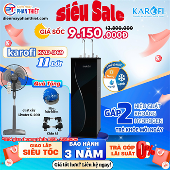 Máy lọc nước nóng lạnh Karofi  KAD-D69