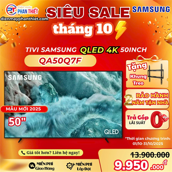 Smart Tivi QLED Samsung 4K 50 inch QA50Q7FA Mẫu mới