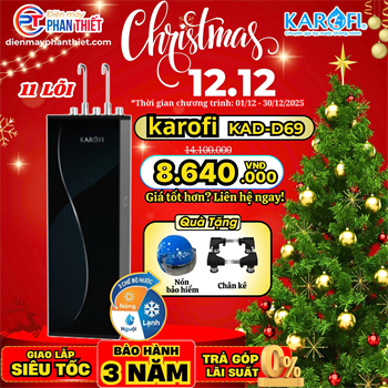 Máy lọc nước nóng lạnh Karofi  KAD-D69