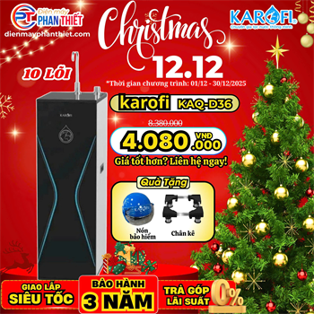 Máy lọc nước Karofi KAQ-D36- mẫu tủ tràn viền (10 lõi)