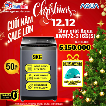 Máy giặt Aqua 9 kg AWM9-316K(B)
