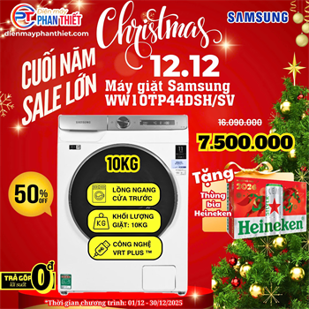 Máy giặt Samsung Inverter 10kg WW10TP44DSH/SV
