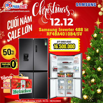 Tủ lạnh Samsung Inverter 488 lít Multi Door RF48A4010B4/SV