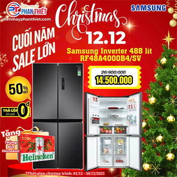 Tủ lạnh Samsung Inverter 488 lít RF48A4000B4/SV 