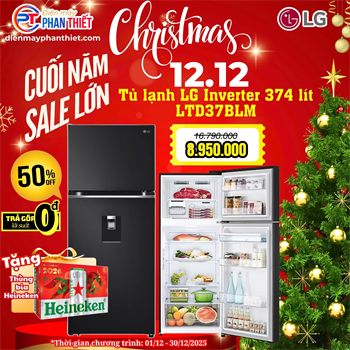 Tủ lạnh LG Inverter 374 lít LTD37BLM