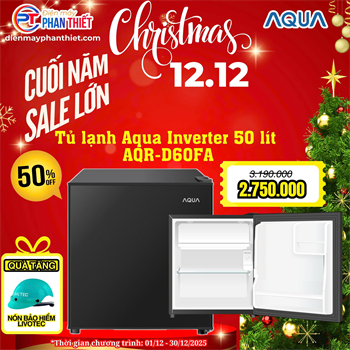 Tủ lạnh Aqua 50 lít AQR-D60FA(BS)