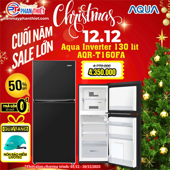 Tủ lạnh Aqua 130 lít  AQR-T160FA(BS)
