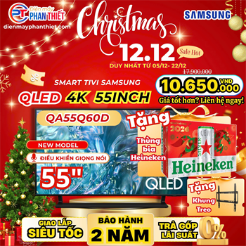 Smart Tivi QLED Samsung 4K 55 inch QA55Q60DAKXXV