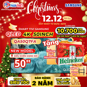 Smart Tivi QLED Samsung 4K 50 inch QA50Q7FA Mẫu mới