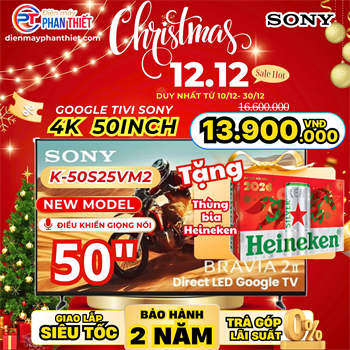 Google Tivi Sony 4K 50 Inch K-50S25VM2