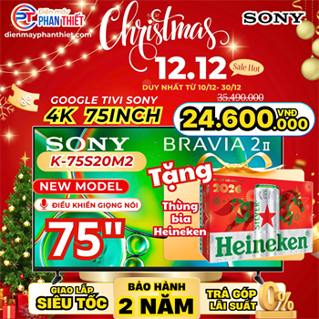 Google Tivi Sony 4K 75 Inch K-75S20M2