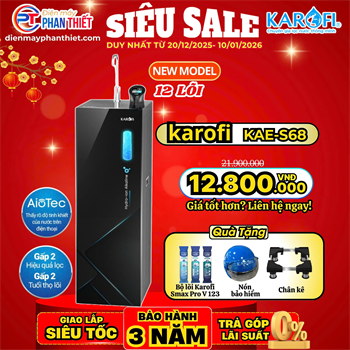 Máy lọc nước Hydro-ion kiềm Karofi KAE-S68