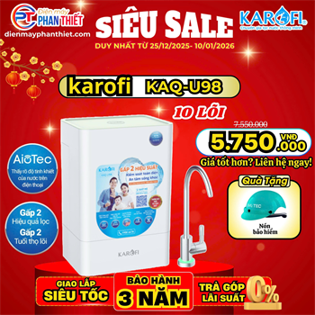 Máy lọc nước RO Karofi KAQ-U98