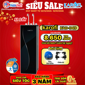 Máy lọc nước nóng lạnh Karofi  KAD-D69