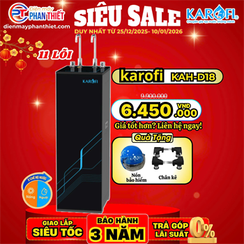 Máy lọc nước nóng nguội Karofi KAH-D18