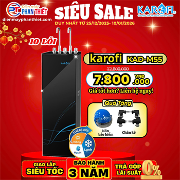 Máy lọc nước nóng lạnh Karofi KAD-M55