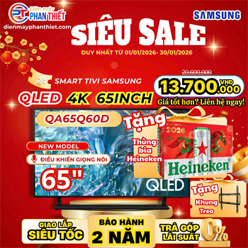 Smart Tivi QLED Samsung 4K 65 inch QA65Q60DAKXXV