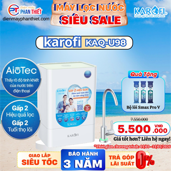 Máy lọc nước RO Karofi KAQ-U98