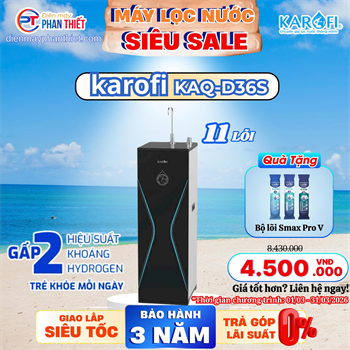 Máy lọc nước Karofi KAQ-D36S (11 lõi)
