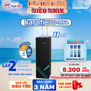 Máy lọc nước nóng lạnh Karofi KAD-M68