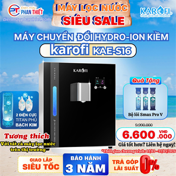 Máy chuyển đổi Hydro-ion kiềm Karofi KAE-S16