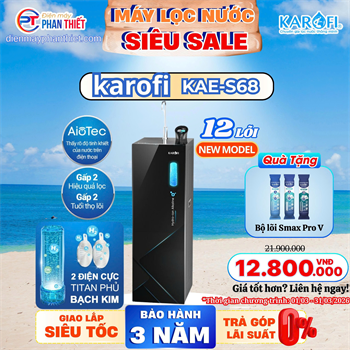 Máy lọc nước Hydro-ion kiềm Karofi KAE-S68