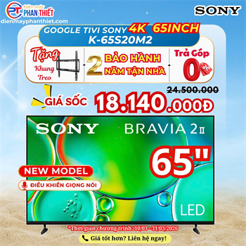 Google Tivi Sony 4K 65 Inch K-65S20M2