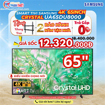 Smart Tivi Samsung 4K 65 inch UA65DU8000