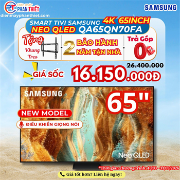 Smart Tivi Neo QLED Samsung AI 4K 65 inch QA65QN70F Mẫu mới