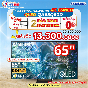 Smart Tivi QLED Samsung 4K 65 inch QA65Q60DAKXXV